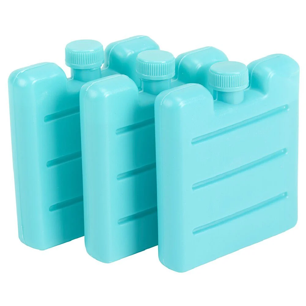 Sac fraîcheur repas 5 L avec 4 boîtes et 3 blocs de glace gris bleu