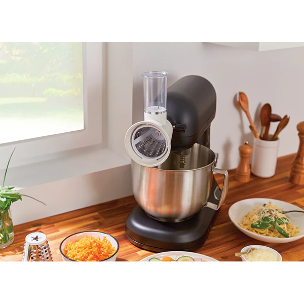 Lot robot pâtissier 5 L avec balance intégrée et kit tranchoir et râpe