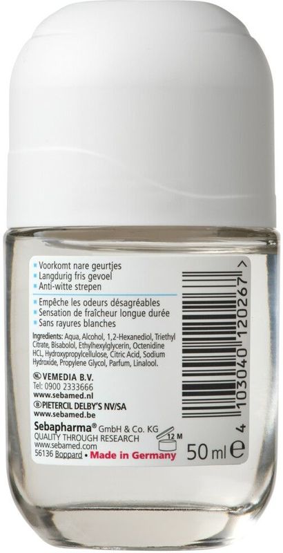 Sebamed - Fresh Deodorant Roller - 48 Uur Bescherming - Huidneutraal - 0% Aluminiumzouten