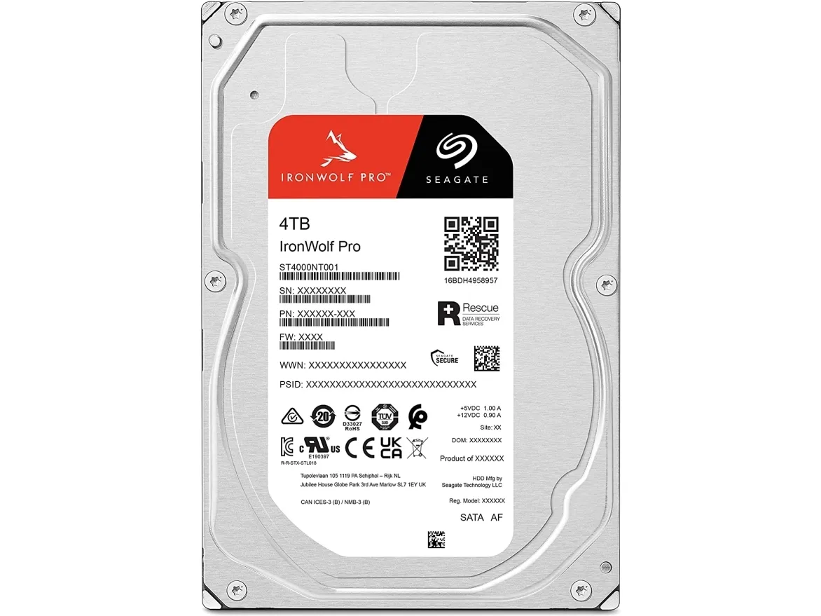 Seagate IronWolf Pro ST4000NT001, 3,5