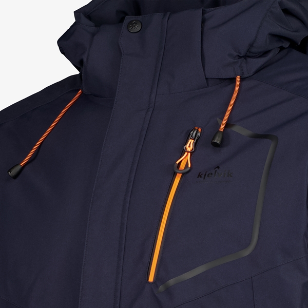Kjelvik heren outdoor jas waterafstotend blauw