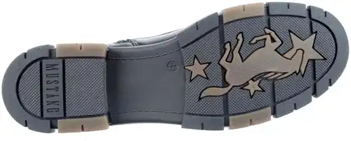 1443-502 Mustang zwart - maat 45 veterboot zwart - maat 45 Calandschoen