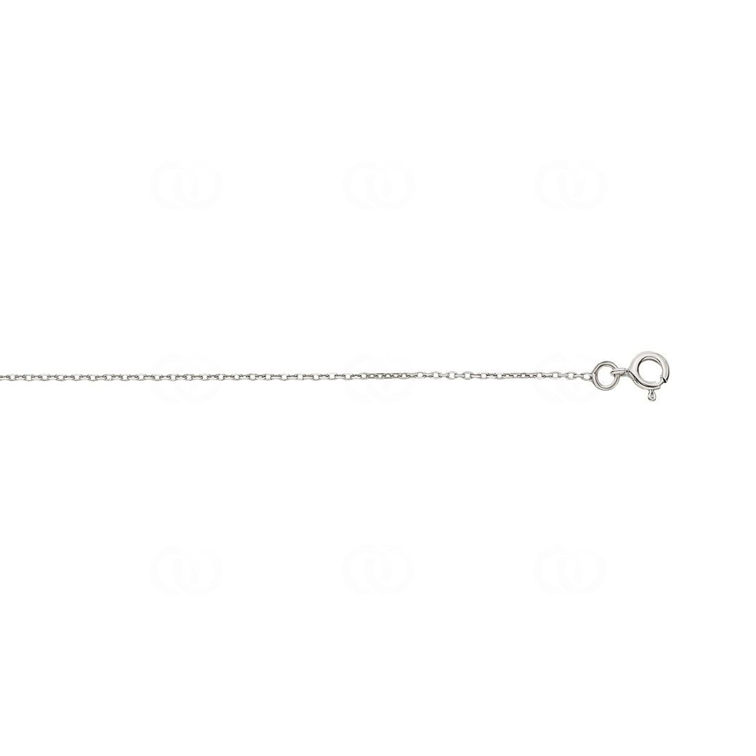 Fusskette 925 Silber rhodiniert Herz mit Zirkonia 26cm