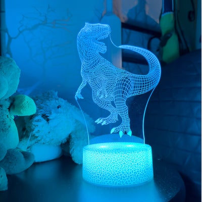 Powerpal 3D-Nattlampe, Dinosaur T-Rex