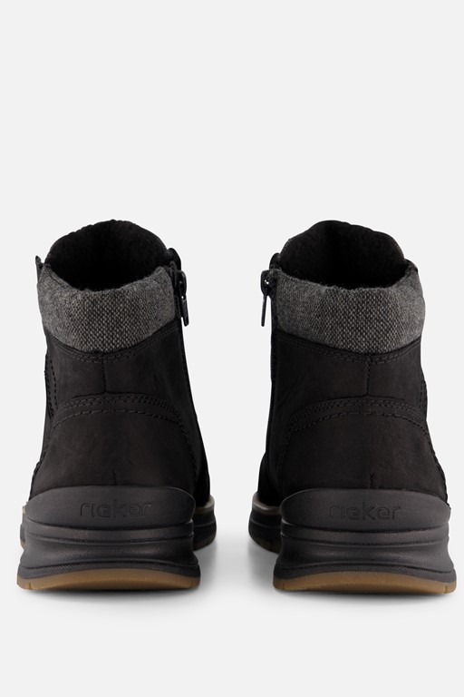 Rieker Veterboots zwart Synthetisch
