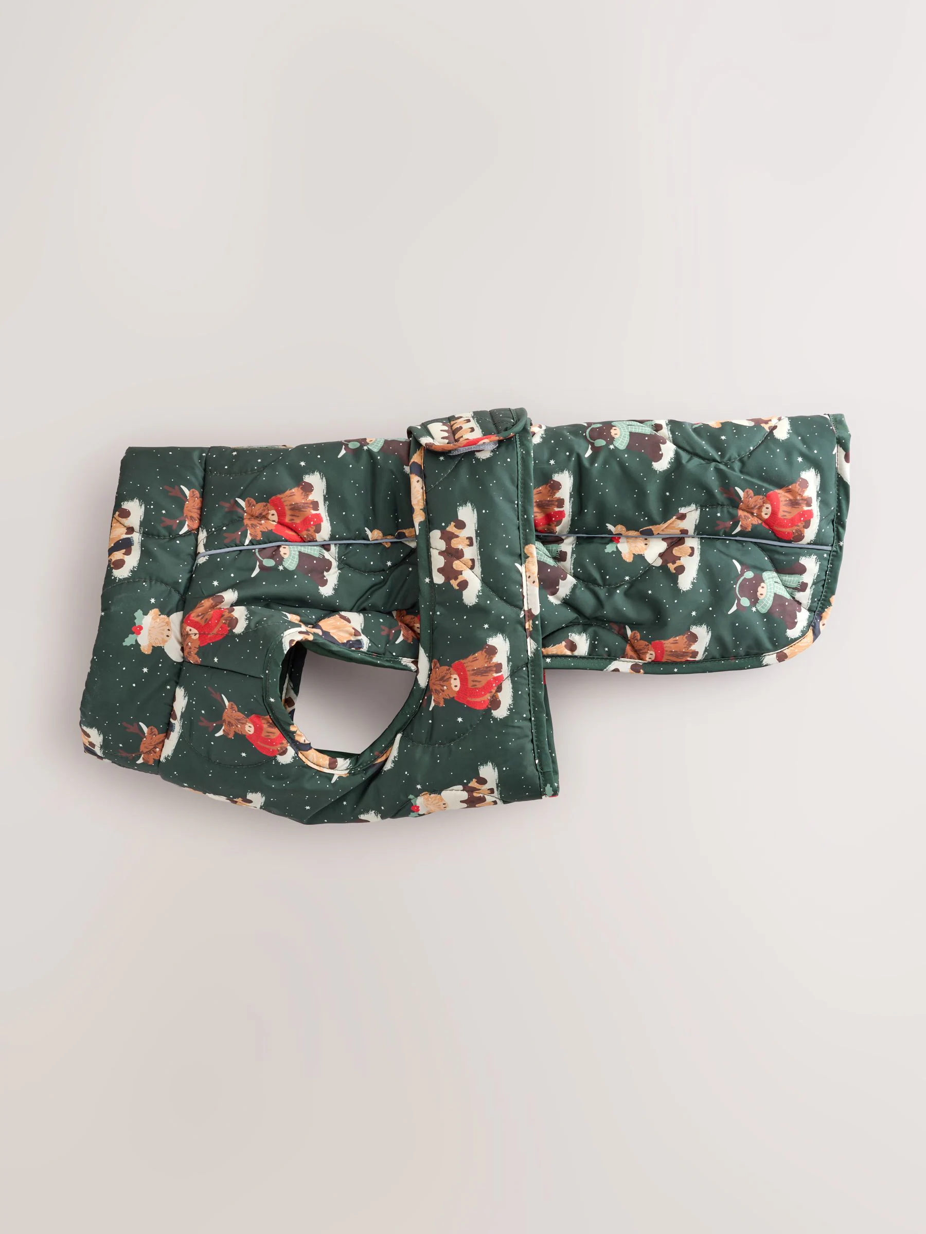 Hamish Print. - Kerstmis Gewatteerde Hondenjas