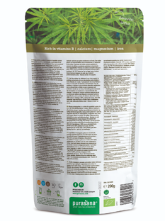 Purasana Vegan Hemp Protein Raw Powder 200GR