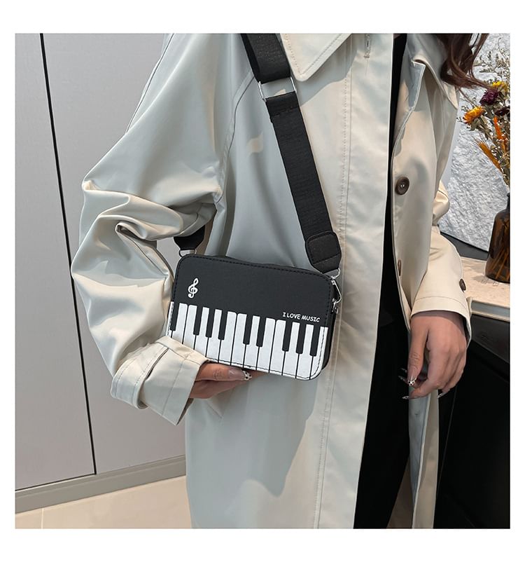 Kleevelind - Piano Print Crossbody Bag