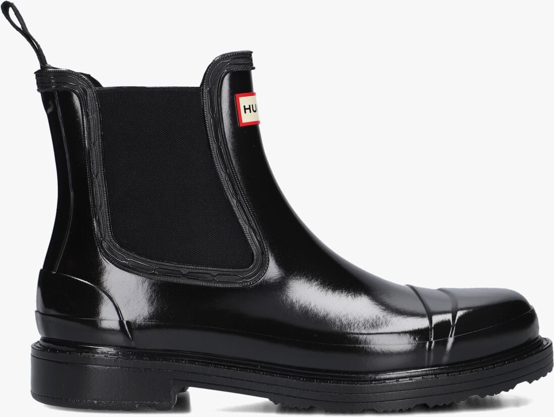 zwarte hunter regenlaarzen womens original chelsea