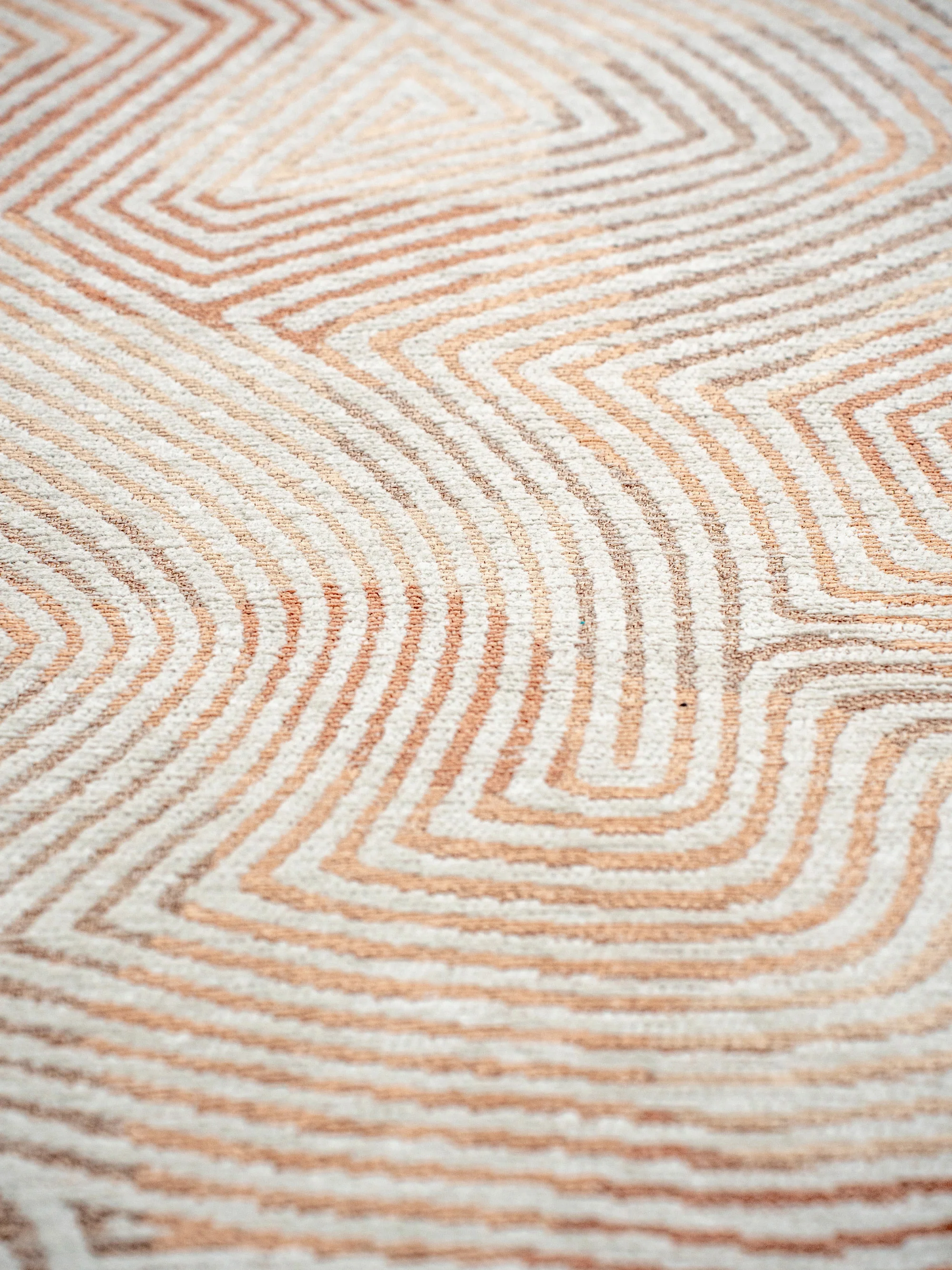 Wasbaar jacquard in- & outdoor vloerkleed Coral