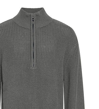 Grønt Bluse - Strik - Durbuy - Light Grey