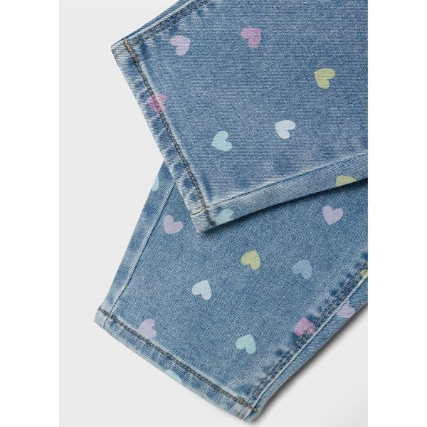 Køb Name it Medium Blue Denim Hearts Bella Mom Jeans
