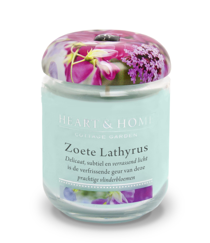 Heart & Home Grote Geurkaars - Zoete Lathyrus 1st