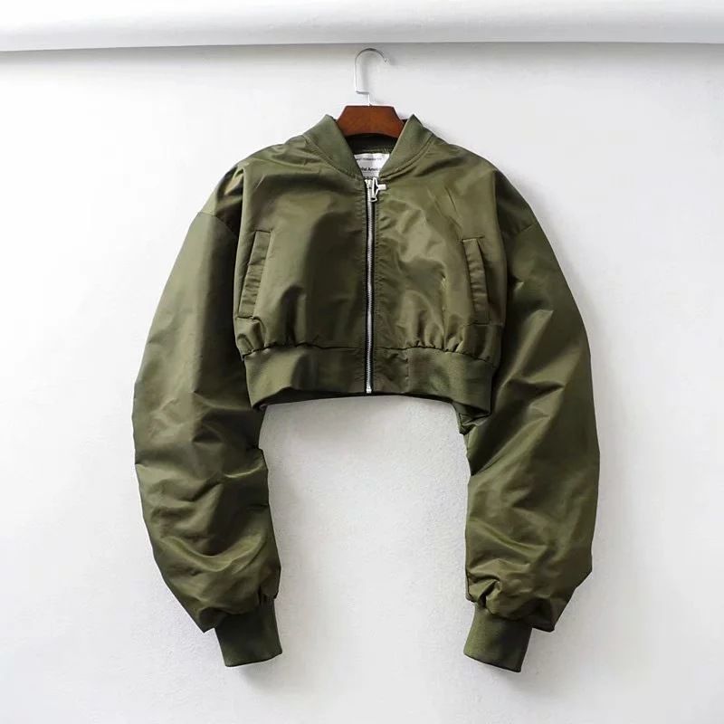Opuscule - Cropped bomberjack met rits