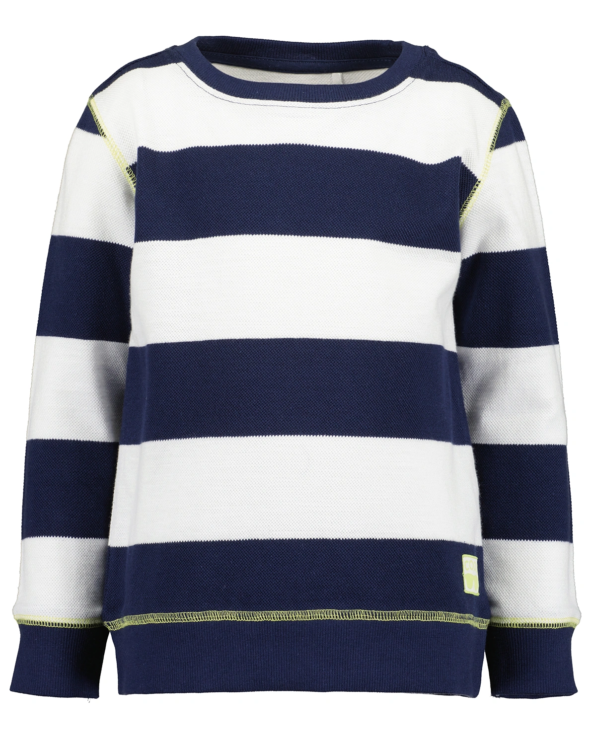 Sweatshirt WIDE STRIPES in ultramarin/weiß