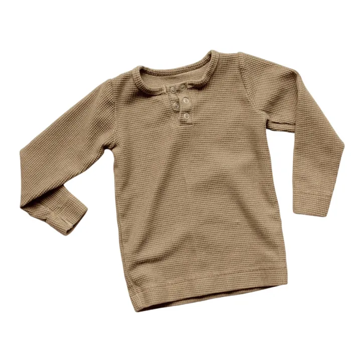 The Simple Folk T-shirt Coton Bio Gaufré | Camel