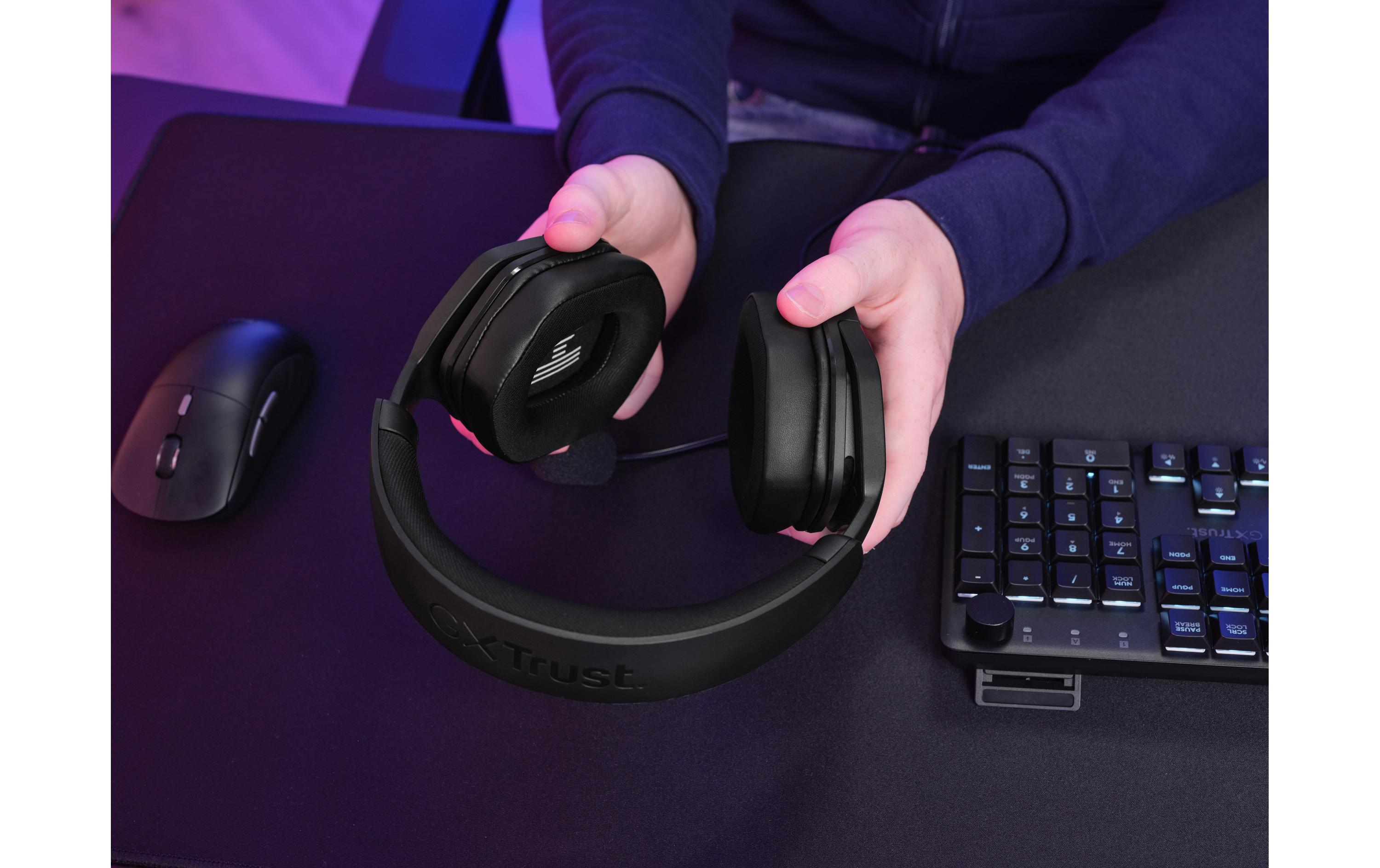 Headset GXT492 Carus SchwarzKabelgebundener Kopfhörer für mehrere Plattformen