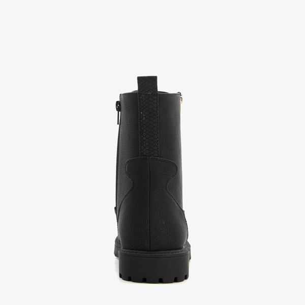 Blue Box dames veterboots zwart
