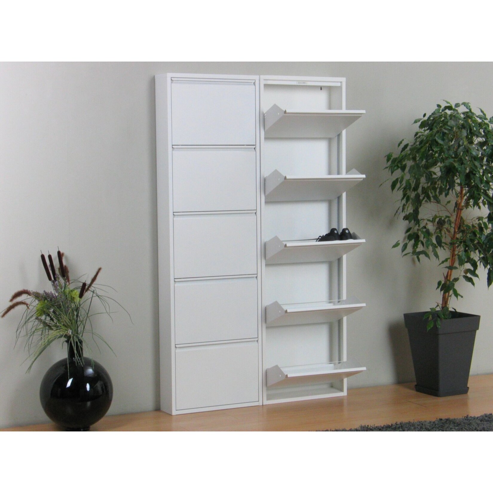 Schuhschrank Pisa 10 Klappen (B)100 x (H)172,5 x (T)16cm