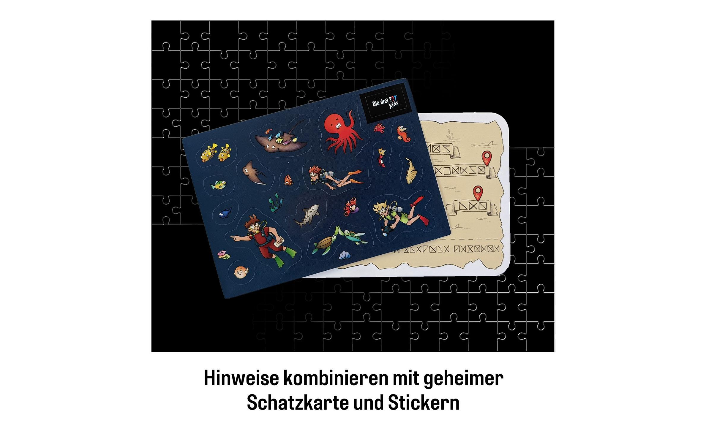 Puzzle Die drei ??? Kids – Achtung, Meeresungeheuer!Krimi-Puzzle