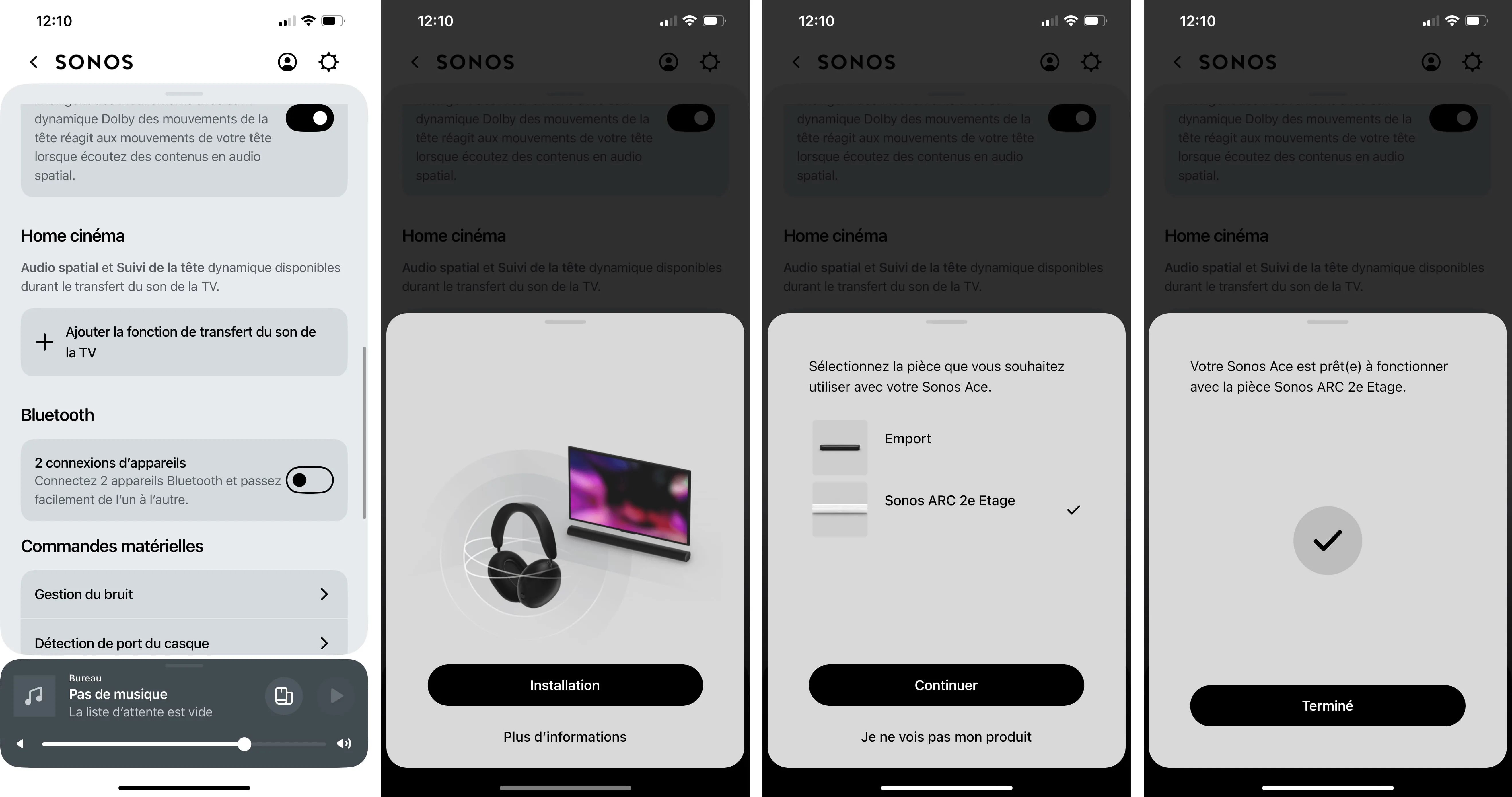 Sonos Ace Noir Casques Bluetooth