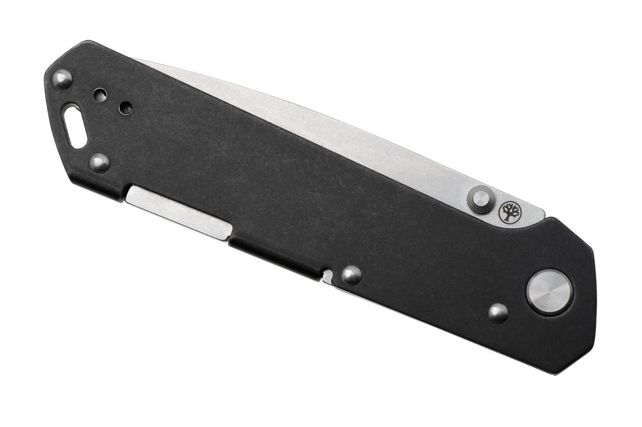 Böker Kihon Bifold 110314, Stonewashed CPM MagnaCut, Black Stainless Steel zakmes, Lucas Burnley design