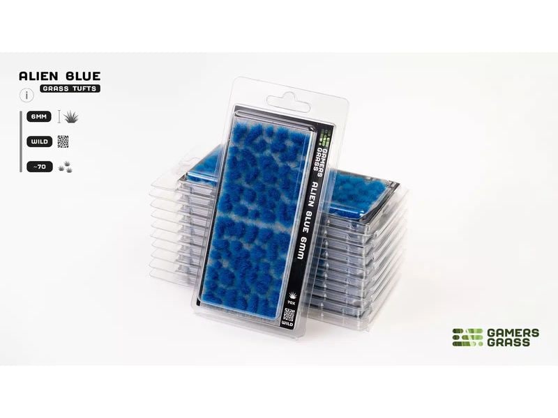 GamersGrass Tufts Wild Alien Blue 6 mm Hochwertige Tufts für den Gelände- und Miniaturenbau
