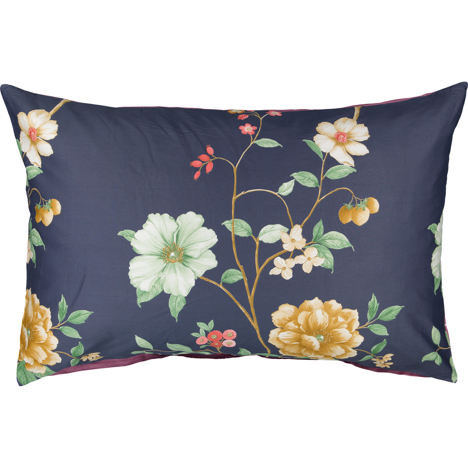 Bettwäsche mit Blüten und Streifen