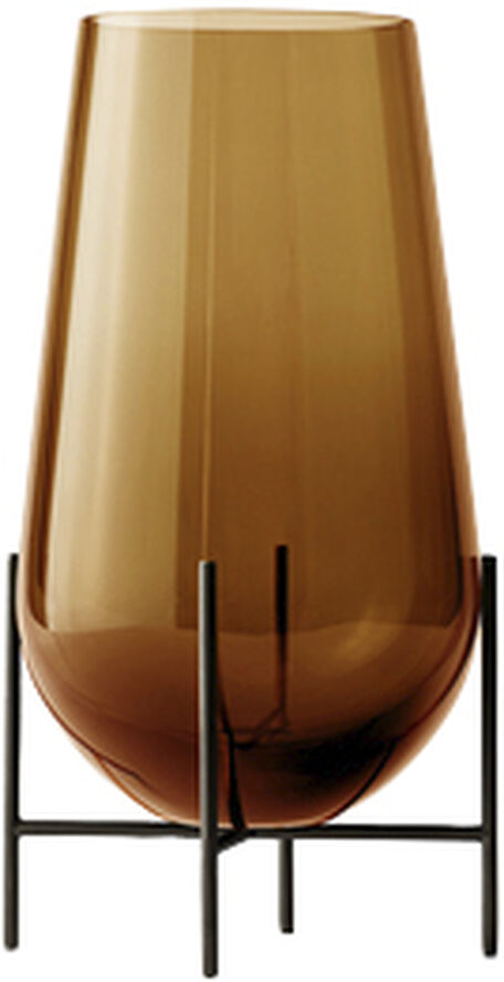 Audo Copenhagen Echasse Vase, M, Amber/Bronzed Bras Brun