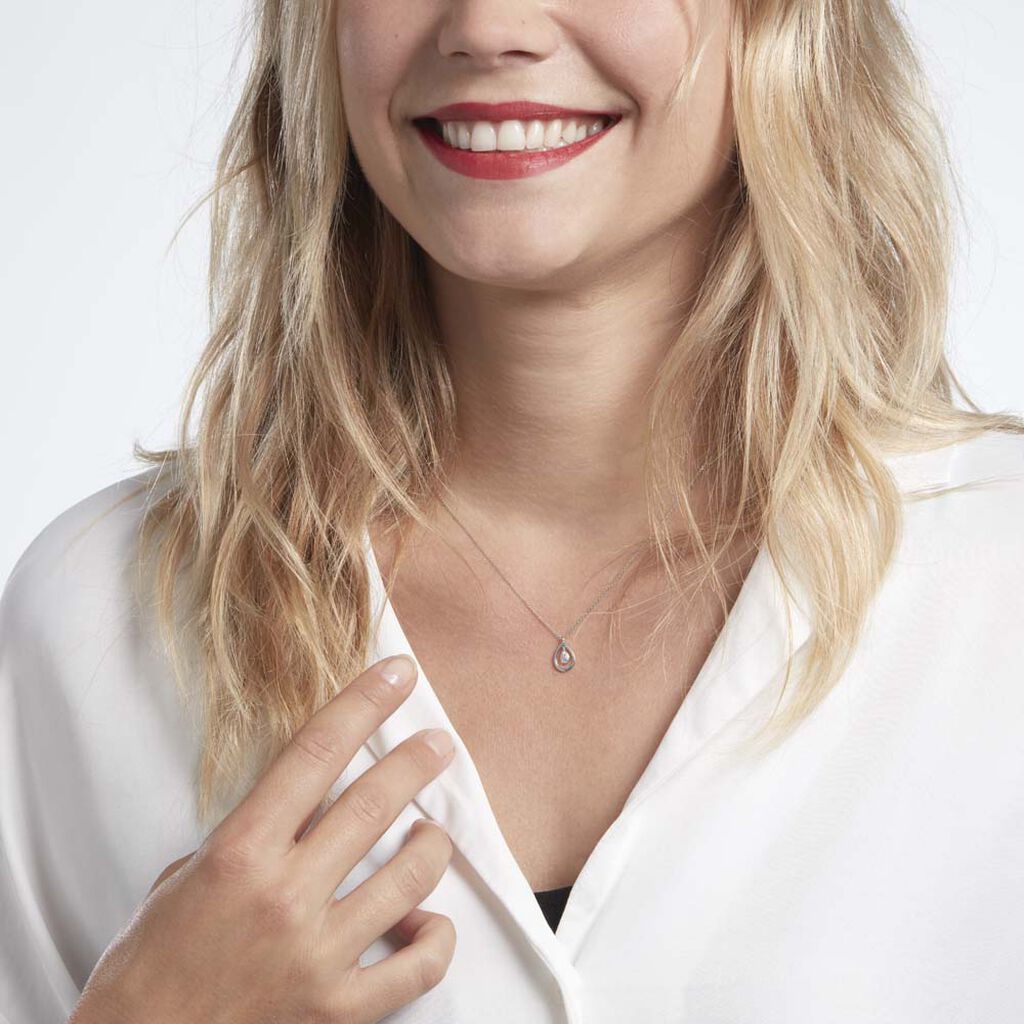 Collier Momaza Or Blanc Diamant