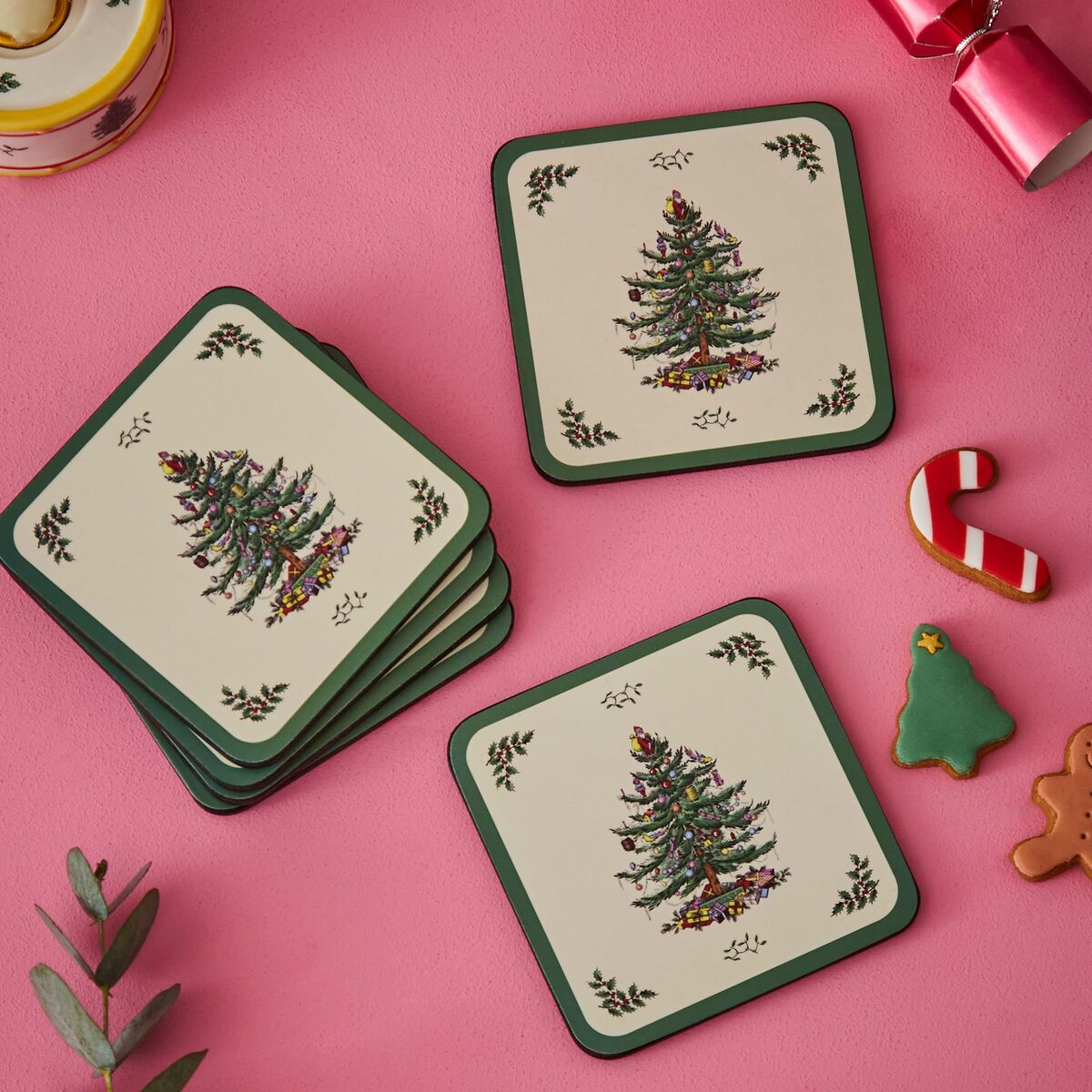 Christmas Tree glassbrikker, 6 stk