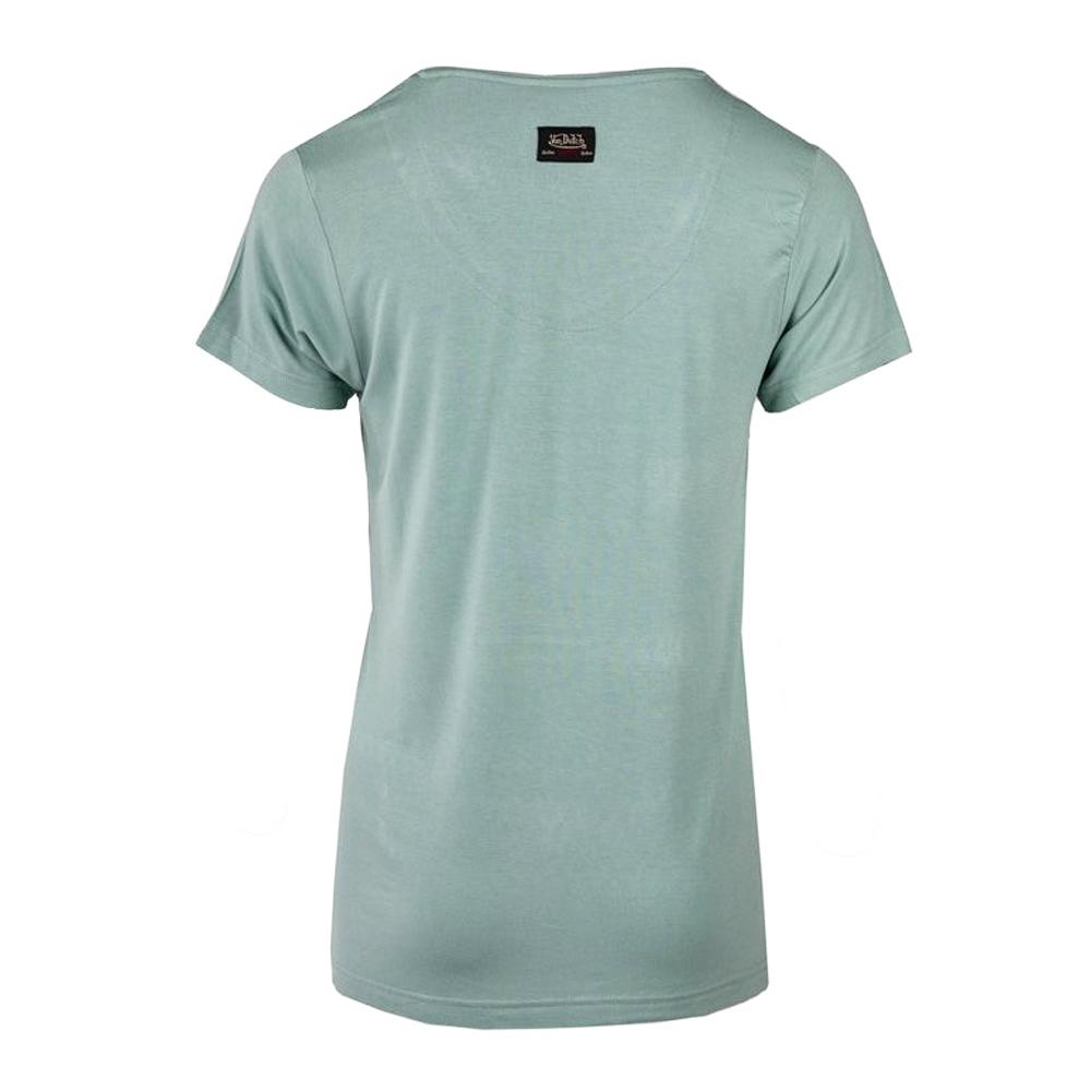 Von Dutch T-shirt Bleu Femme Von Dutch Roan