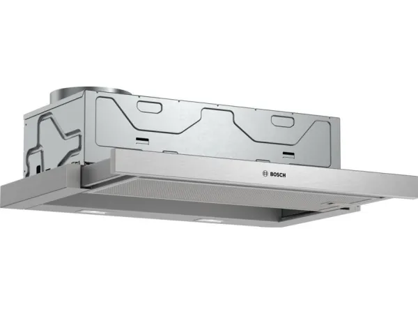 Bosch Serie | 4 DFM064A53 - Hætte - teleskopisk - Niche - bredde: 60 cm - dybde: 30 cm - udtrækning og recirkulation (-) - med intern motor - metalsølv
