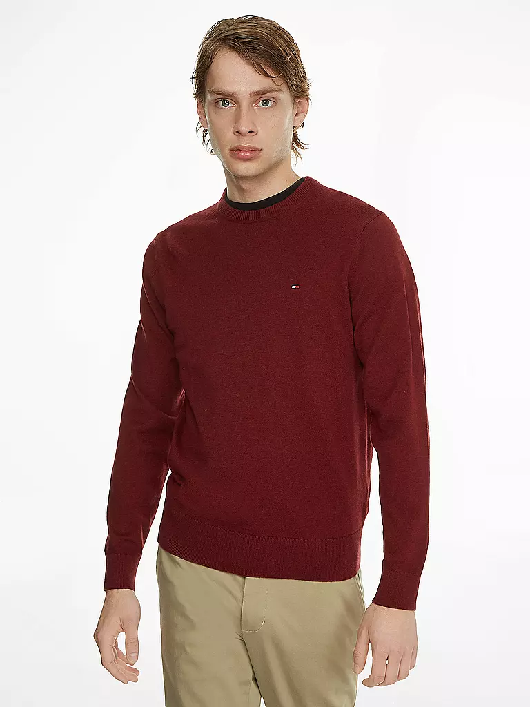 TOMMY HILFIGER Pullover dunkelrot