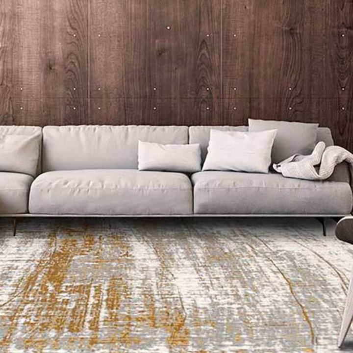 Vintage Vloerkleed Mad Men Columbus Gold 8419