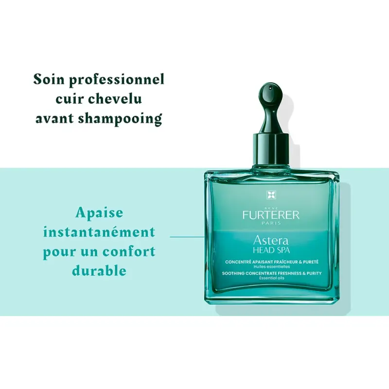 René Furterer Concentré apaisant fraîcheur et pureté Astera Head Spa - Flacon de 50 ml