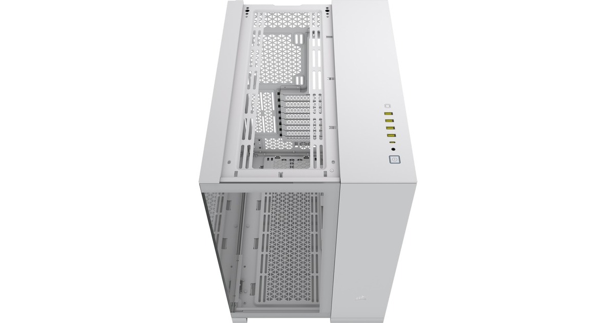 Corsair6500X midi tower behuizing  (Wit | 4x USB-A | 1x USB-C | Tempered Glass)