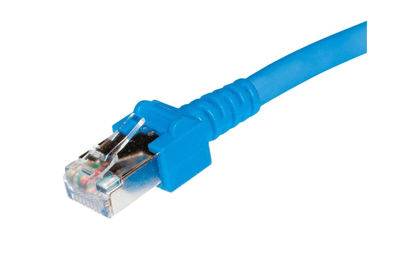 Patchkabel Cat 5e, S/UTP, 1 m, BlauRJ45-Patchkabel Cat.5/5e 100 MHz, geschirmt, Belegung 1:1