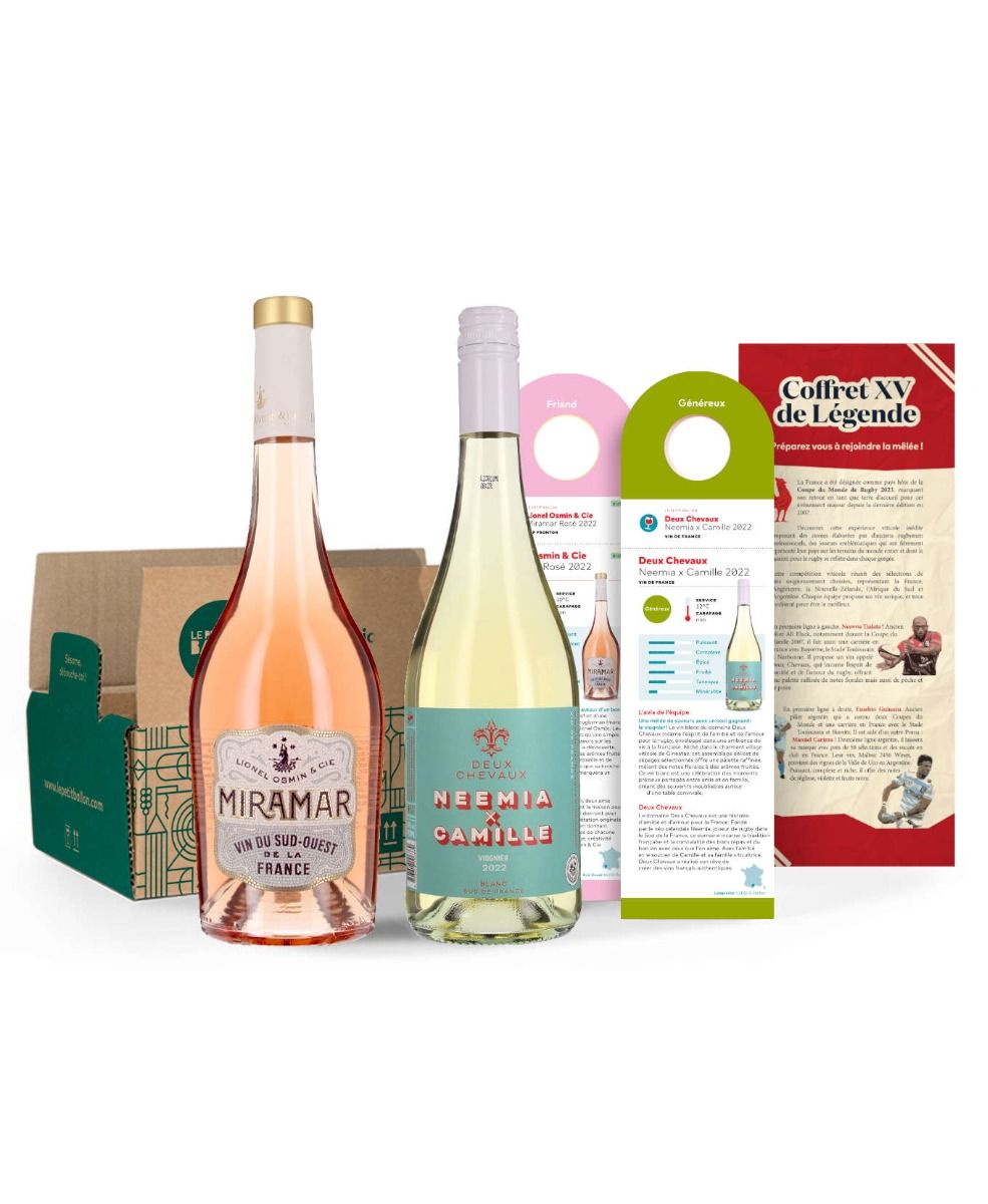 Coffret XV de Légende France vs Nouvelle Zelande - 2 bouteilles