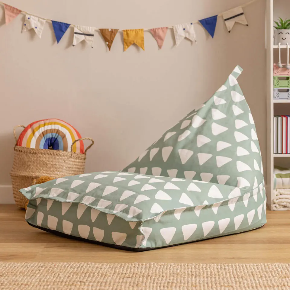 icon - Lounge Kinderzitzak Stoel - Binnen - Buiten - Saliegroen