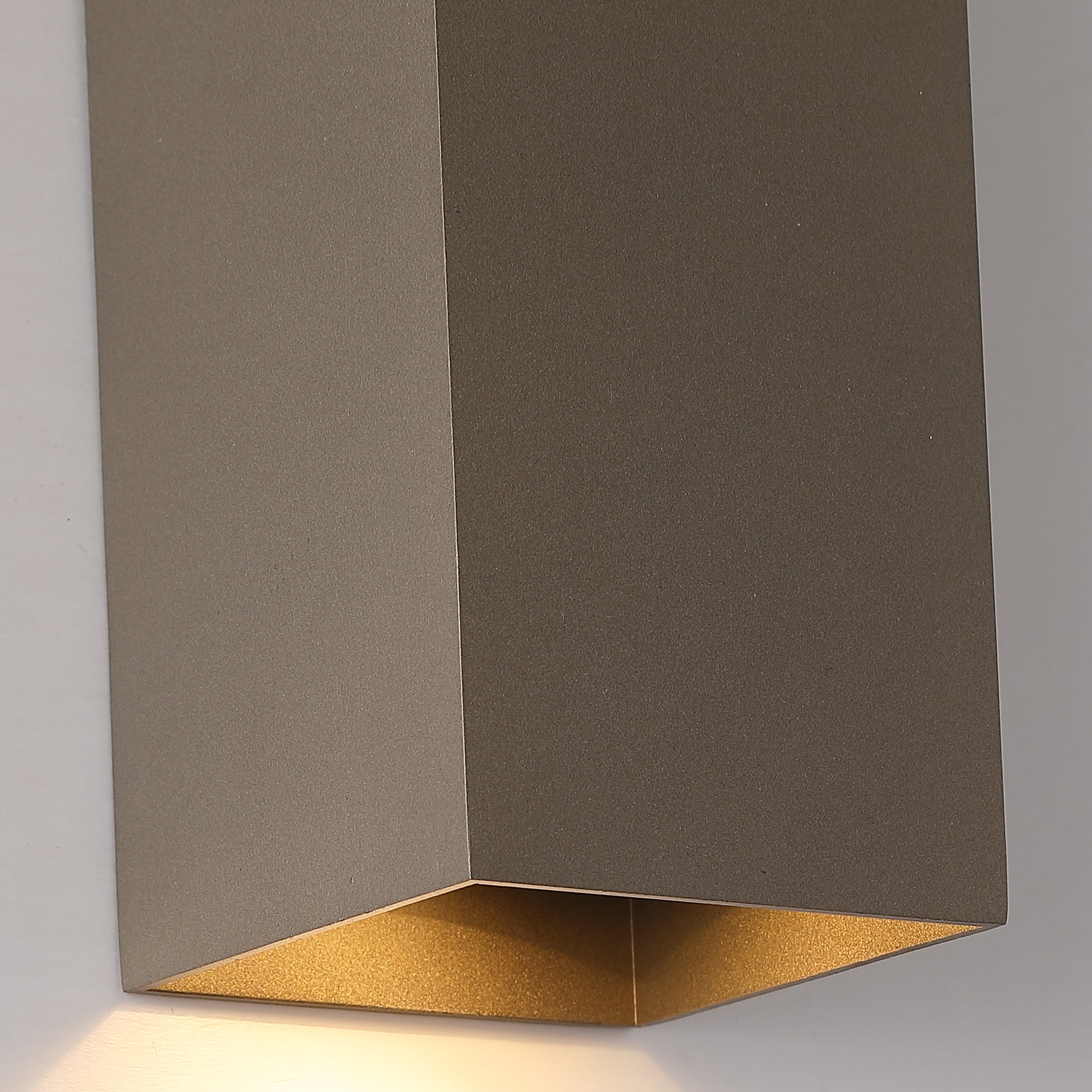 Searchlight Wall Wandlamp Vierkant - H 15,4 cm - Latte