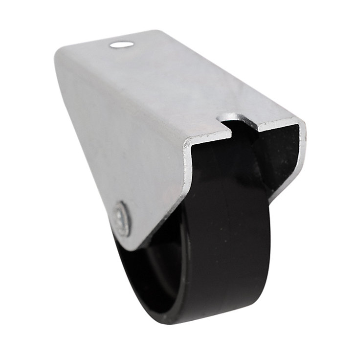 Roulette fixe noire ø4.45 cm, charge max 20 kg