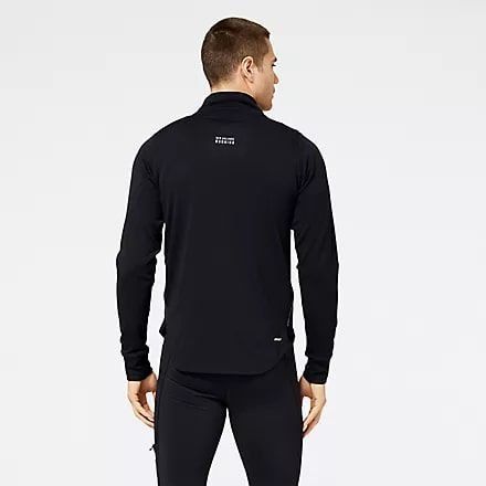 New Balance Haut Running NB Heat Grid Half Zip - Noir