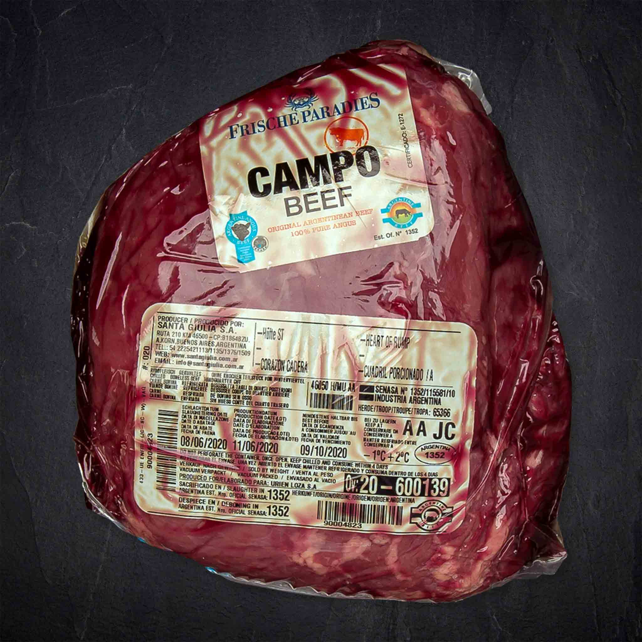 Black Angus Steakhüfte | Frischeparadies Campo ca. 2,3 kg