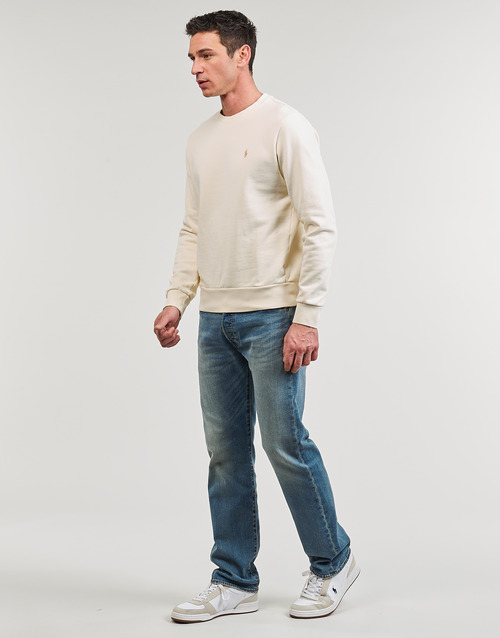 Polo Ralph Lauren - SWEATSHIRT COL ROND EN MOLLETON Blanco / Roto / Clubhouse / Cream