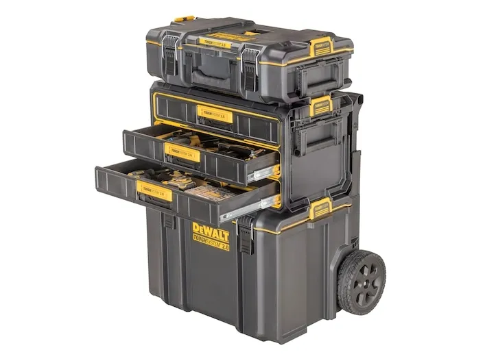DeWALT TOUGHSYSTEM 2.0 - Værktøjskasse - 3 skuffer - ABS plastic
