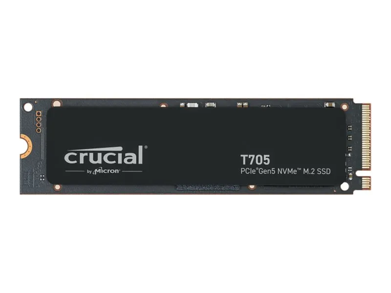 Crucial T705 - SSD - krypteret - 2 TB - intern - M.2 2280 - PCI Express 5.0 (NVMe) - TCG Opal Encryption 2.01