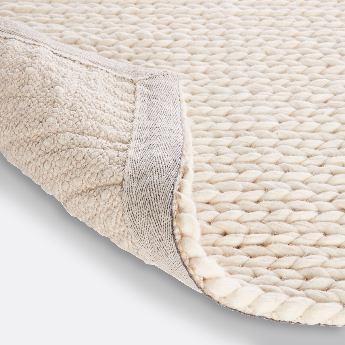 LA REDOUTE INTERIEURS<br>Tapete quadrado de lã com efeito jersey, Diano