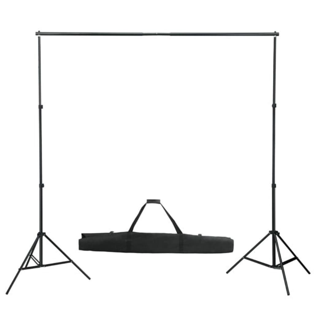 vidaXL Achtergrond ophangsysteem met witte achtergrond 600 x 300 cm
