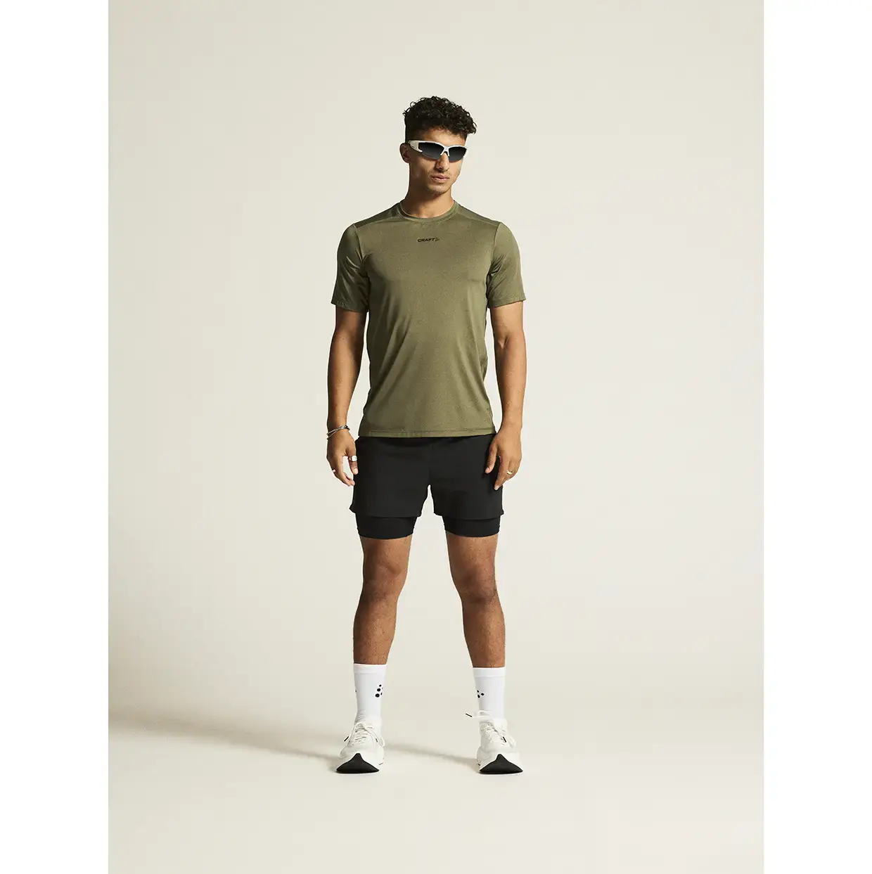 Craft ADV Essence 2 Hardloopshirt Korte Mouwen Groen Heren